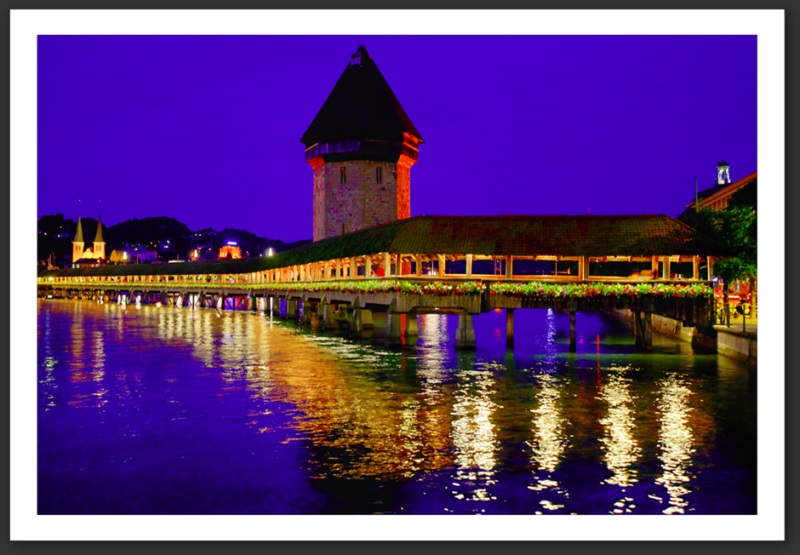  Kapellbrücke ou « pont de la Chapelle » de Lucerne
